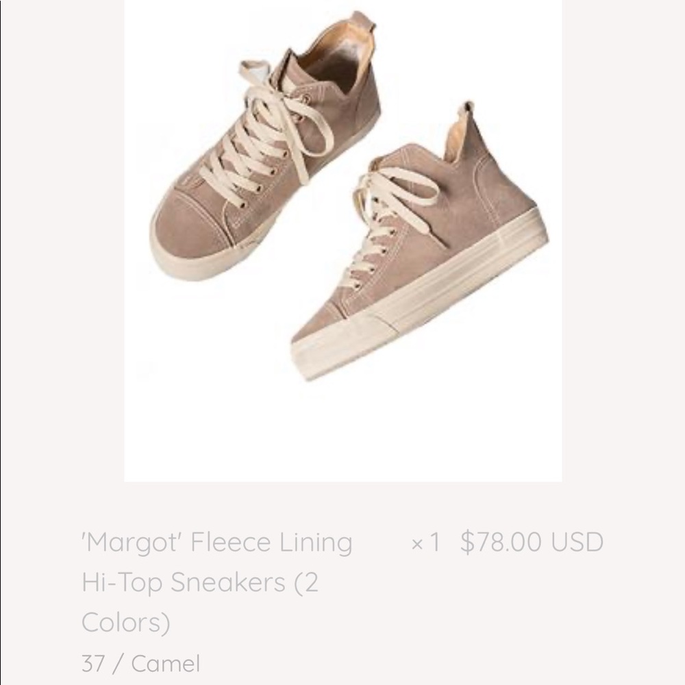 Goodnight Macaroon Margot Fleece Lined Sneakers